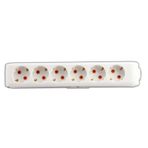 Viko 90117600 Multi-Let Topraklı Anahtarlı 6'lı Grup Priz
