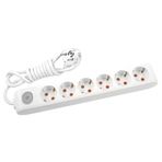Viko 90117605 Multi-Let Topraklı Anahtarlı 6'lı Grup Priz
