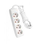 Viko 90133403 4'lü Priz 3 Metre Siyah Renkli