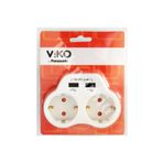 VİKO 90301815 Usb Şarjlı Ikili Priz