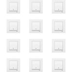 Viko 90967003-12 Karre 12'li Beyaz Light Çerçeve Dahil Mekanizma