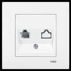 Viko 90967013 Beyaz Karre Numeris Telefon Prizi