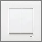 Viko 90967044 Karre İkili Anahtar Beyaz Çerçeveli Modern Tasarım Yüksek Dayanıklılık Özellikli
