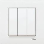 Viko 90967068 Karre Beyaz Üçlü Anahtar (Karre Çerçeve Dahil )