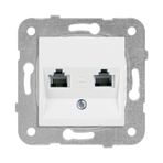Viko 90967079 Karre Meridian Beyaz İkili Data Cat6 Prizi