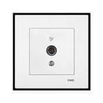Viko 90967X09 Karre Uydu Prizi F Konnektörlü Sonlu Beyaz (Çerçevesiz) Viko