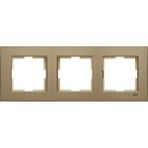 Viko 92190623 Artline Novella Bronz Üçlü Çerçeve