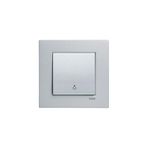 Viko 92605003 Gümüş Novella Light Anahtarı Kapağı