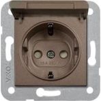 Viko 92605312 Kapaklı Topraklı Priz Kapağı N/T Antrasit