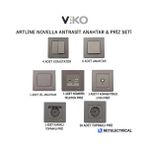 Viko Artline Novella Antrasit Anahtar & Priz Seti - ANTRASİT