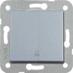 Viko Artline Novella Trenda Mekanizma Hariç Gümüş Zil Anahtarı Düğme