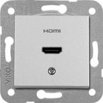 Viko Artline Novella Trenda Mekanizma Hariç Metalik Beyaz Hdmi Konnektör Kapak