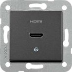 Viko Artline Novella Trenda Mekanizma Hariç Siyah Hdmi Konnektör Kapak