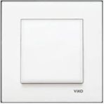 Viko Beyaz Karre Anahtar 10 Ax 250 V Tekli Çerçeveli Anahtar 83,4 mm Ölçülerle