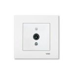 Viko Geçişli 12Db Mek+Düğ/Kap. Çerçeve Hariç Meridian/ Karre Krem Tv Prizi
