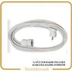 Viko HO5VV Tekli Topraklı 3x2.5 9 m Hes Kablolu Seyyar Askılı Uzatma