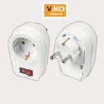 Viko İkili Anahtarlı Topraklı Fiş Priz