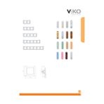 Viko Kardelen 4'lü Beyaz Çerçeve