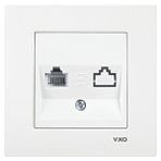 Viko Karre 1*4 Telefon Priz Beyaz