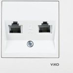 Vıko Karre 2*4 Telefon Prızı