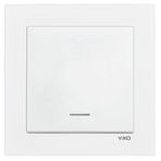 Viko Karre 55 Beyaz Işıklı Anahtar C1 Mekanizma