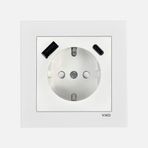 Viko Karre 55 Beyaz Usb (Type- Topraklı)