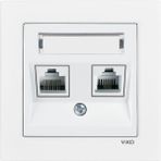 Viko Karre 55 Serisi Data Nümeris Cat6 + Cat3 Beyaz - 90940081