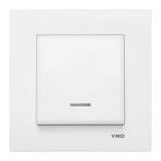 Viko Karre 90967019 Beyaz Işıklı Çerçevesiz Anahtar