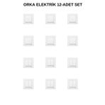 VİKO Karre Beyaz 6-Adet Komütatör+ 6-Adet Anahtar Çerçeve Dahil