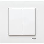 Viko Karre Beyaz 90960702 İkili Komütatör Sıva Üstü Montaj Özelliği ile Modern Tasarım