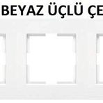 Viko Karre Beyaz Çerçeveler (Üçlü Çerçeve)
