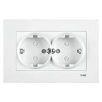 Viko Karre Beyaz Ikili Topraklı Çocuk Korumalı Priz (Komple) 90960Y58 Viko