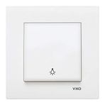 Viko Karre Beyaz/Krem Light Çerçeve Dahil (Beyaz)