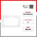 Viko | Karre Ikili Priz Çerçeve [beyaz] - 1 Adet