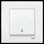 Viko Karre Meridian Beyaz Çerçevesiz Light Anahtarı