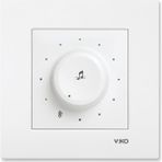 Viko Karre Meridian Beyaz Müzik Yay Anh Mekanizma + Kapak Çerçevesiz