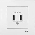 Viko Karre-Meridian Beyaz Usb Priz Mekanizma