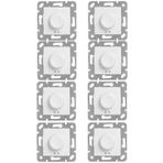 Viko Karre Rotatif Dimmer R 40-600W Beyaz (Cerceve Dahil) 90967047 (8 Adet)
