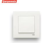 Viko Karre Tekli Anahtar Beyaz Sıva Altı Işık Anahtarı 90960701