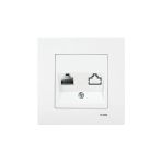 Viko Karre Tekli Data Prizi (Rj45 Cat6) Beyaz (10 Lu)