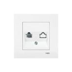 Viko Karre Teklı Nümeris Cat3 - Beyaz 12'li