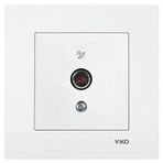 Viko Karre Uydu Prizi F Konnektörlü Geçişli (10DB) Beyaz (Çerçevesiz) 90967X38 Viko