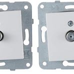 Viko Karre/Merid Beyaz Uydu Prizi F Kon-10db Meka+Düğ/K 2li paket