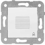 Viko Karre/Meridian Beyaz Zil BUZZER Mekanizma ve Düğme/Kapak