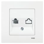 Viko Karre/meridian Tekli Nümeris Jacksız Beyaz (Çerçevesiz) 90967X48 Viko