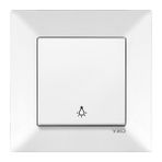 Viko Meridian Beyaz Light Anahtarı (Çerçeveli)