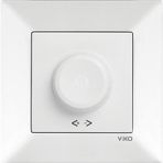 Viko Meridian Beyaz Rotatif Dimmer Anahtar Çerçeveli (600W)