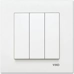 Viko Meridian Viko Karre Beyaz Üçlü Anahtar