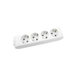 VİKO Ml-90113400 Multi-let 4lü Priz Çocuk Korumalı Topraklı Klemensli Grup Priz VİKO-ML-90113400