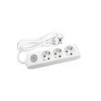 VİKO Ml-90117301 Multi-let 3lü Anahtarlı Çocuk Korumalı Topraklı 1 Metre Kablolu Grup Priz